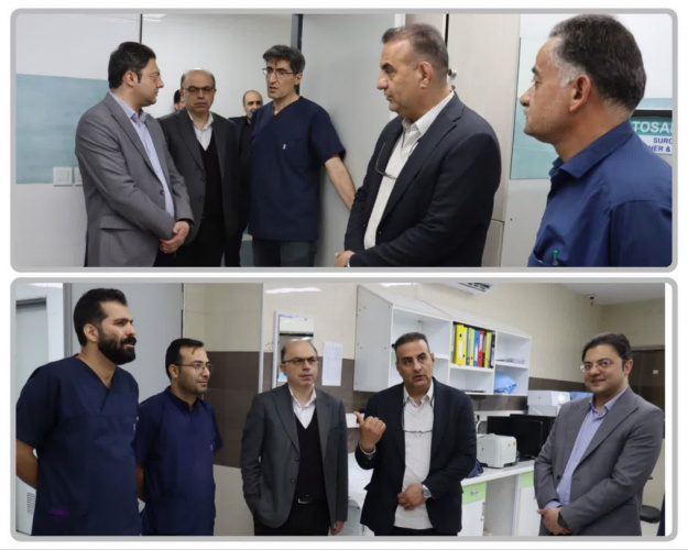 بازدید رئیس دانشگاه علوم پزشکی اراک از مرکز آموزشی درمانی حضرت ولیعصر(عج)